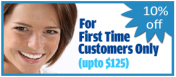 first customer discount